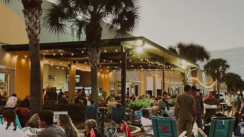 Crowd mingles at Fort Myers Brewing