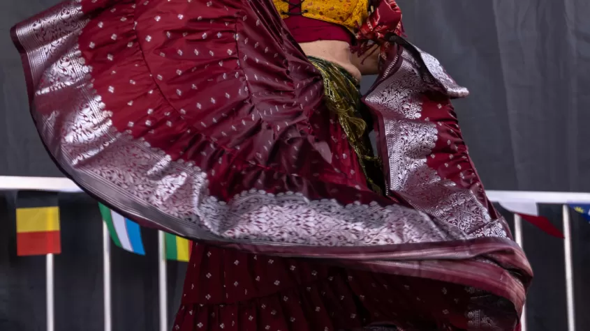 Dancer in traditional outfit 