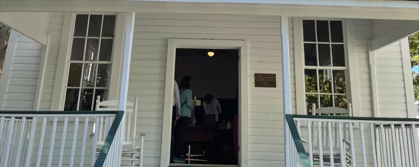 exterior of building at sanibel historical musuem and village