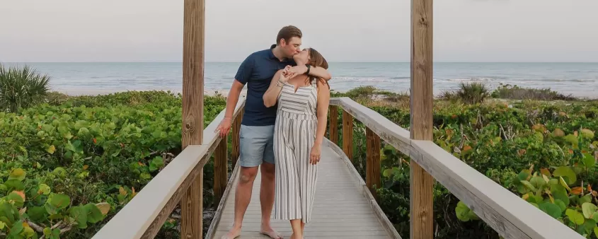 Couple Romance Boardwalk