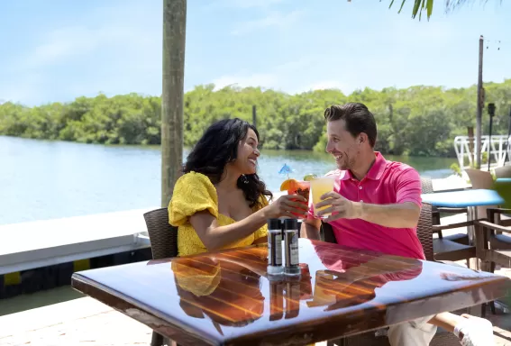 Couple Dining in Matlacha